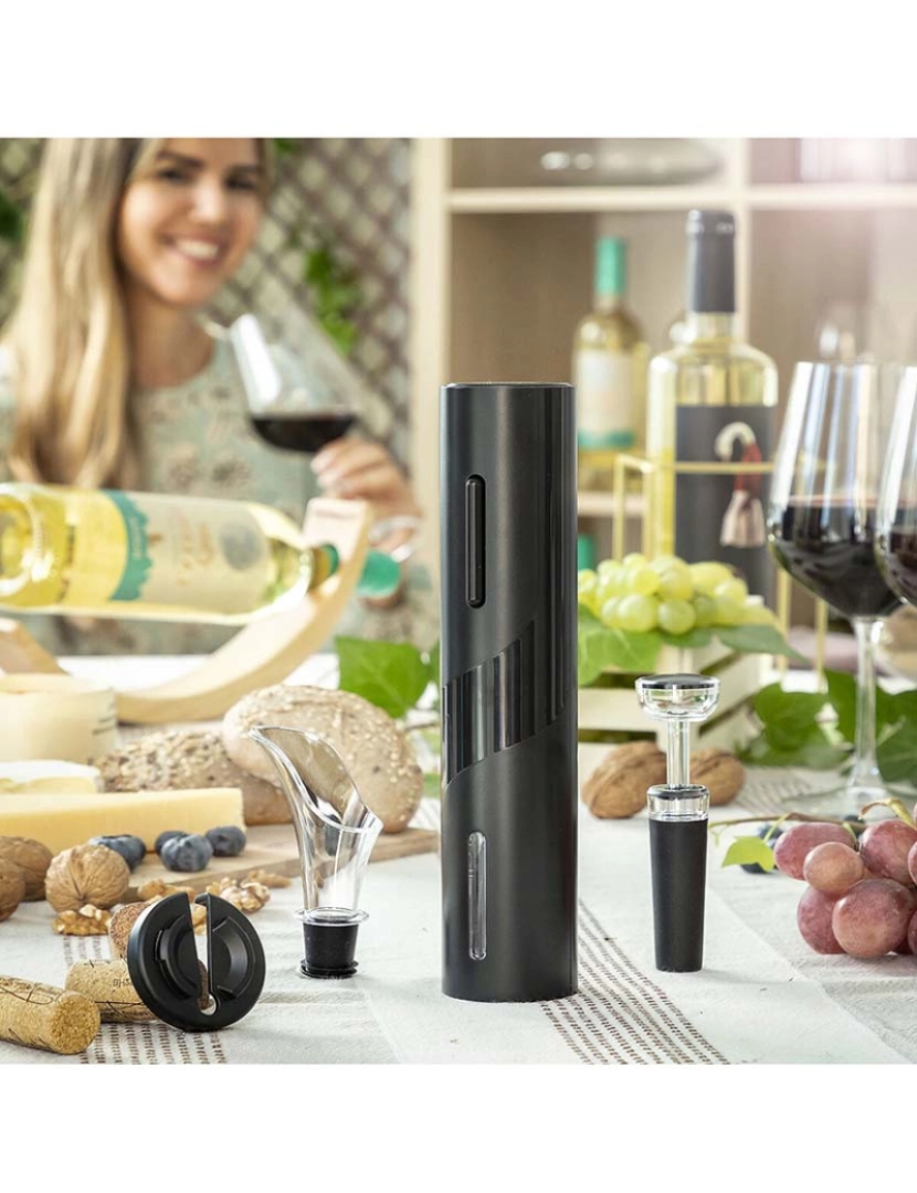 Innovagoods - Saca-rolhas Elétrico com Acessórios para Rolha de Vinho InnovaGoods