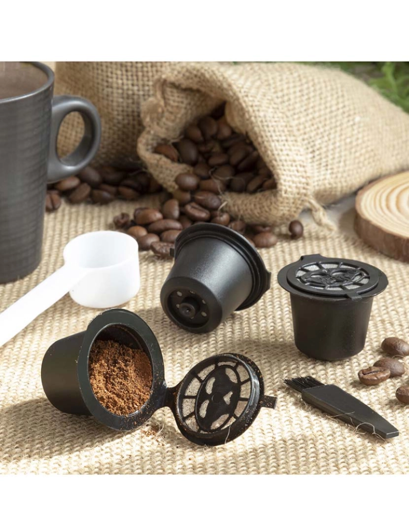 Innovagoods - Set de 3 Cápsulas de Café Reutilizables Recoff InnovaGoods