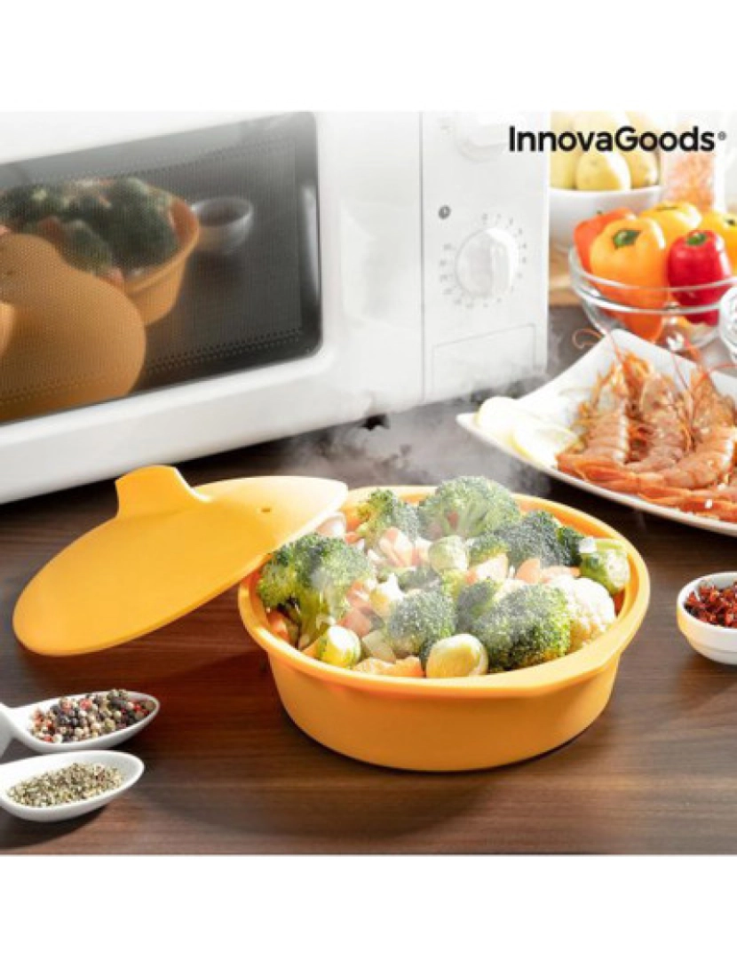 Innovagoods - Vaporizador de Silicone Multifunções com Receitas Silicotte InnovaGoods Kitchen Cook