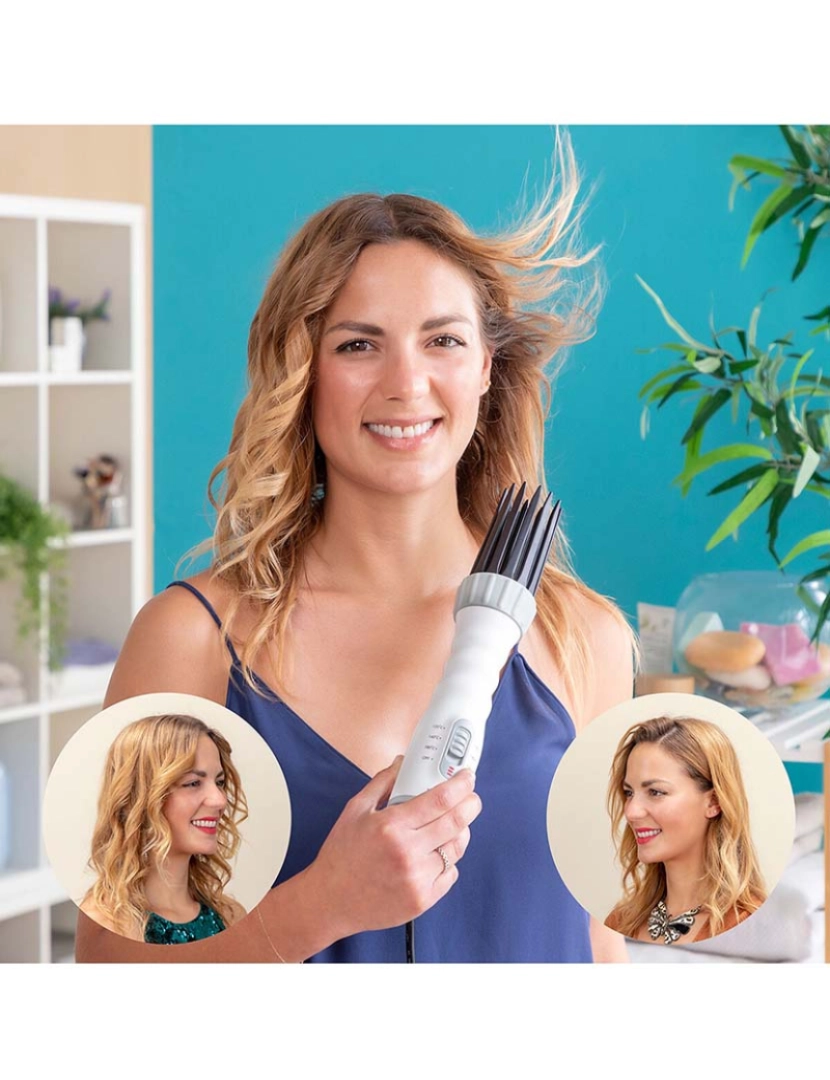 Innovagoods - Secador de Cabelo 3 em 1 Escova, Modelador e Modelador de Cabelo 550 W