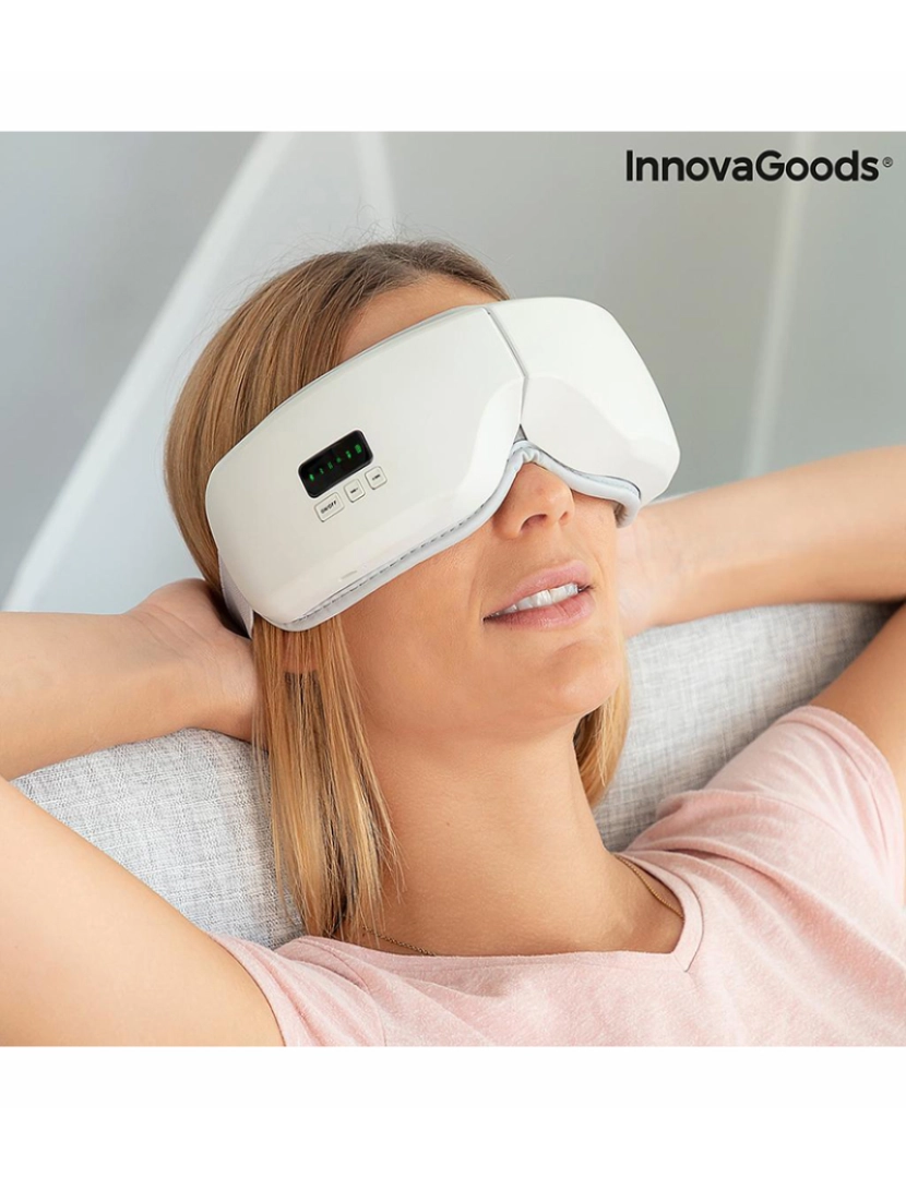 Innovagoods - Aparelho de Massagem Ocular C/ Compressão de Ar 4 Em 1 Eyesky 