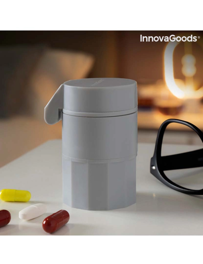 Innovagoods - Dispensador de Comprimidos 5 em 1 c/ Cortador e Triturador Fivlok
