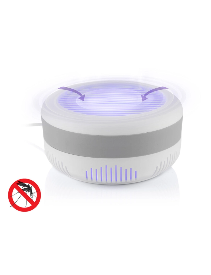Innovagoods - Lâmpada Antimosquitos por Sucção com Suporte de Parede KL Lite 