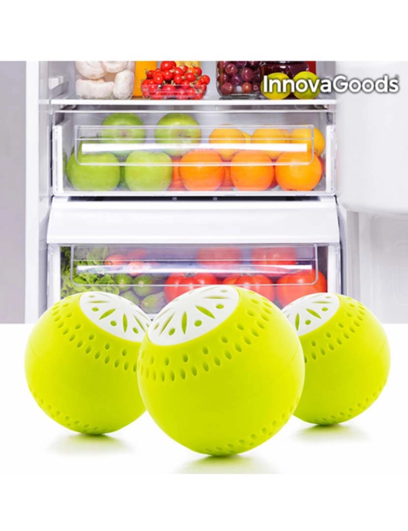 Innovagoods - Ecobolas para Frigorífico InnovaGoods (pack de 3)