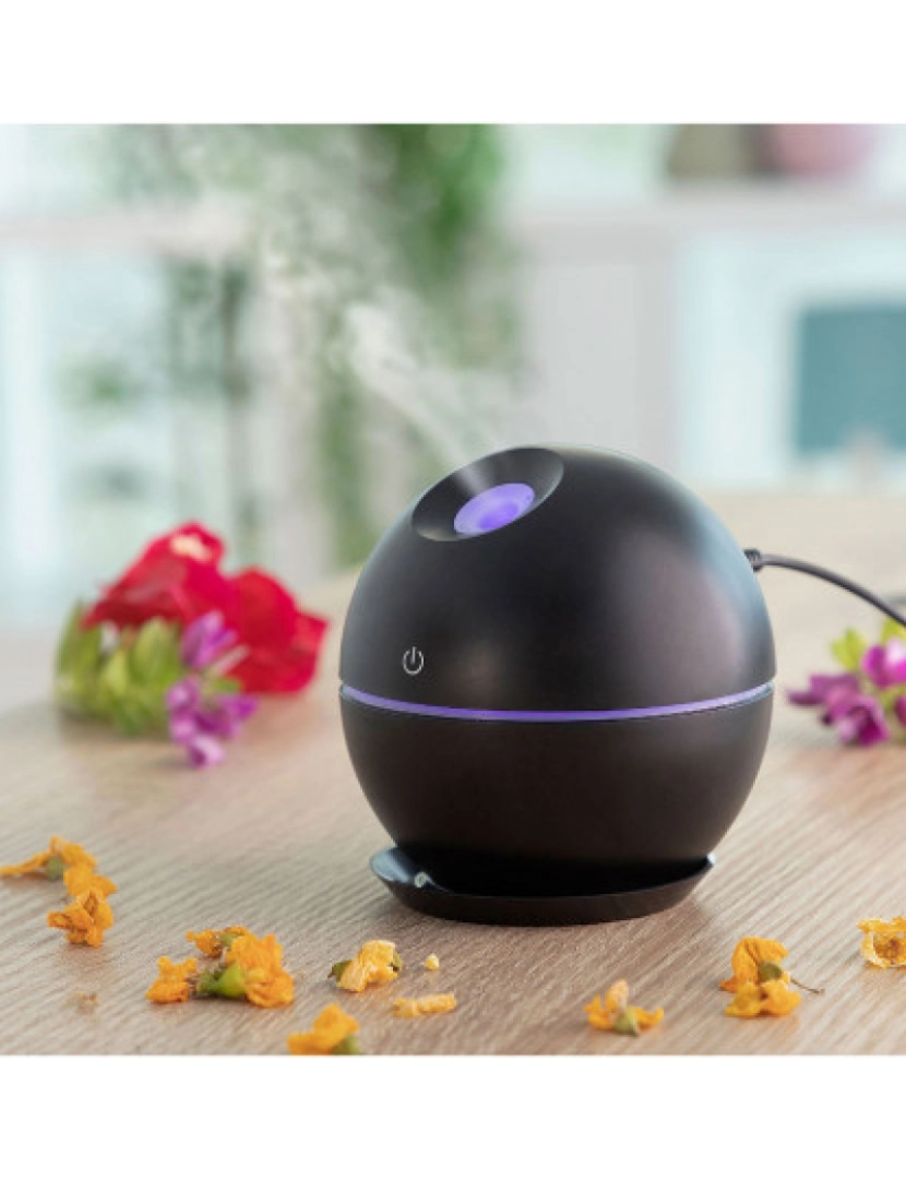 BB - Mini-Humidificador Difusor de Aromas Black 