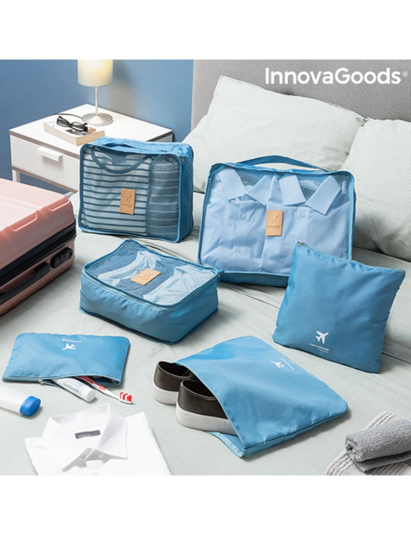 Innovagoods - Conj. Bolsas de Organização P/ Malas Luggan InnovaGoods 6pçs