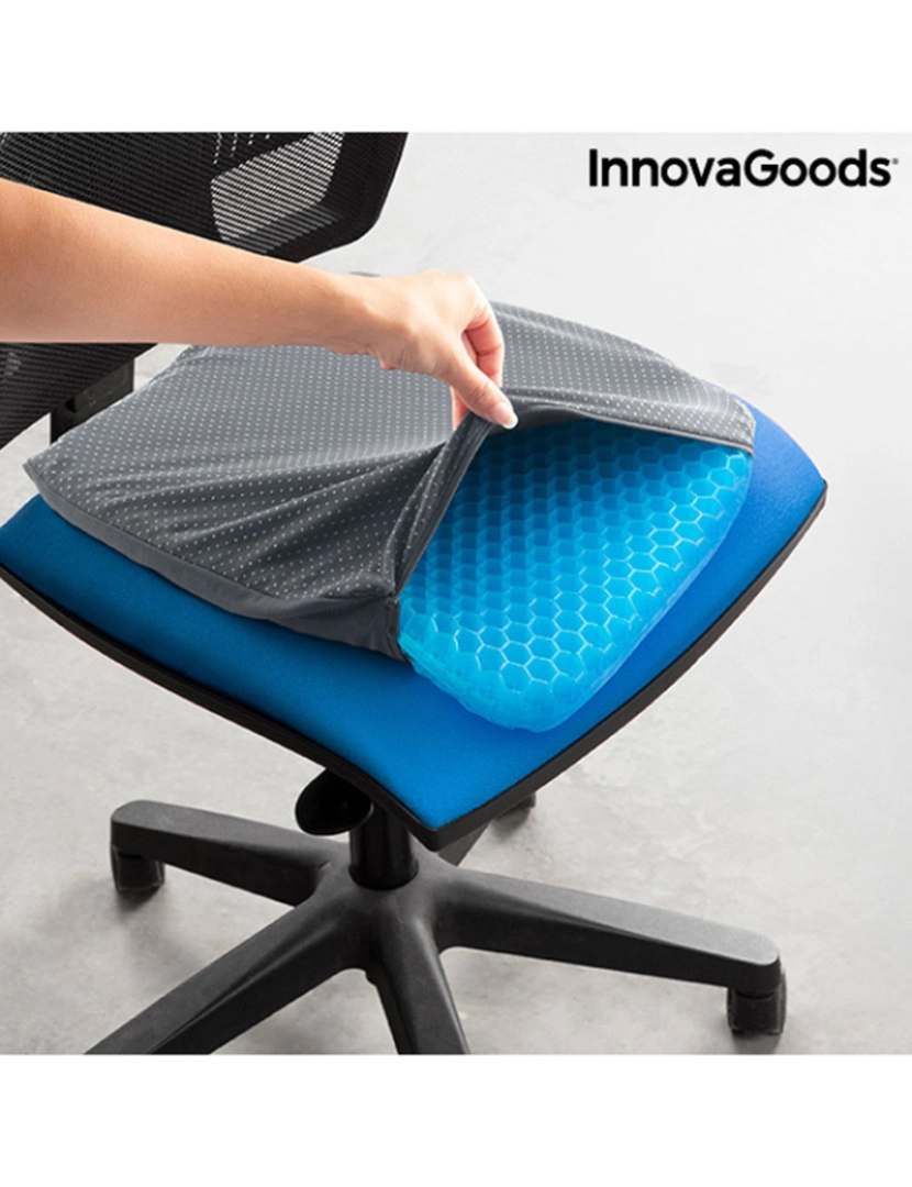 Innovagoods - Almofada de gel de silicone Hexafresh InnovaGoods Honeycomb