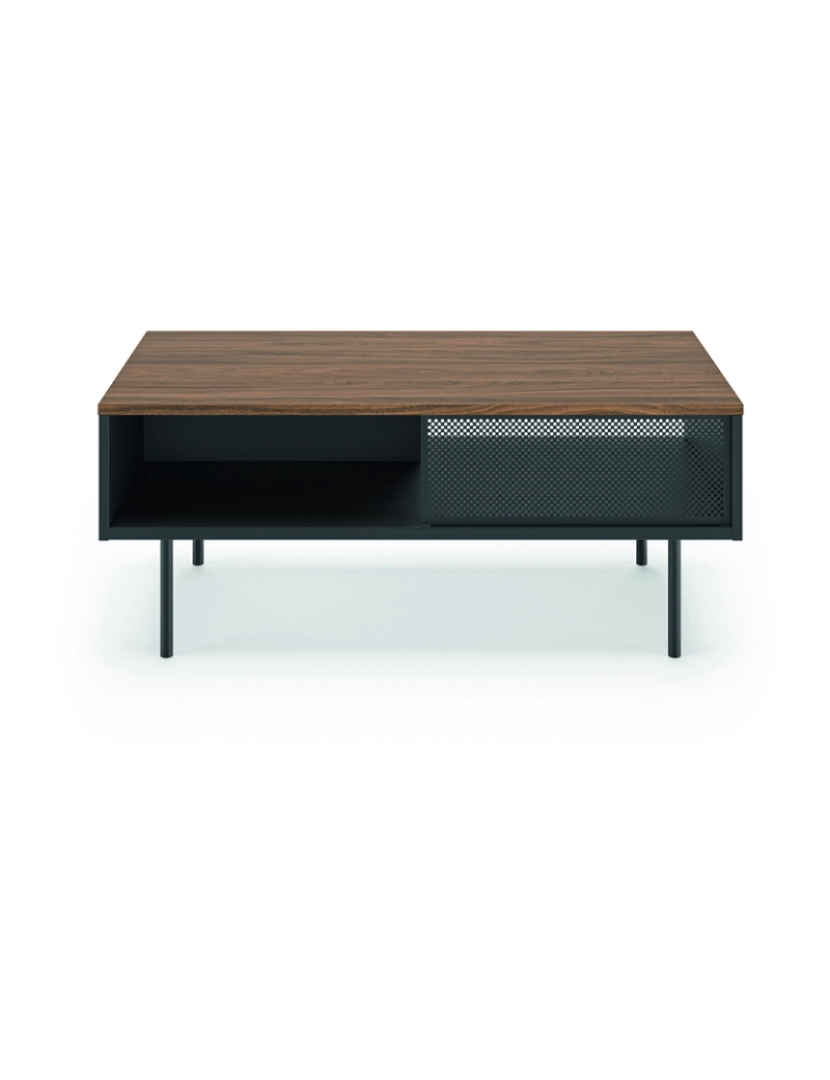 imagem de Mesa De Apoio Walnut E Preto Puro1