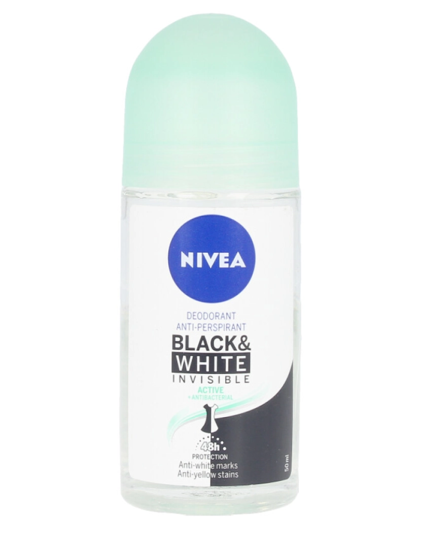 NIVEA - Desodorizante Roll-On Men Black&White Active 50 Ml