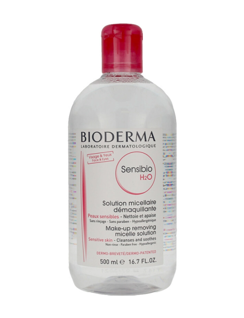 Bioderma - Solução Micelar Peles Sensíveis Sensibio H2O 500Ml