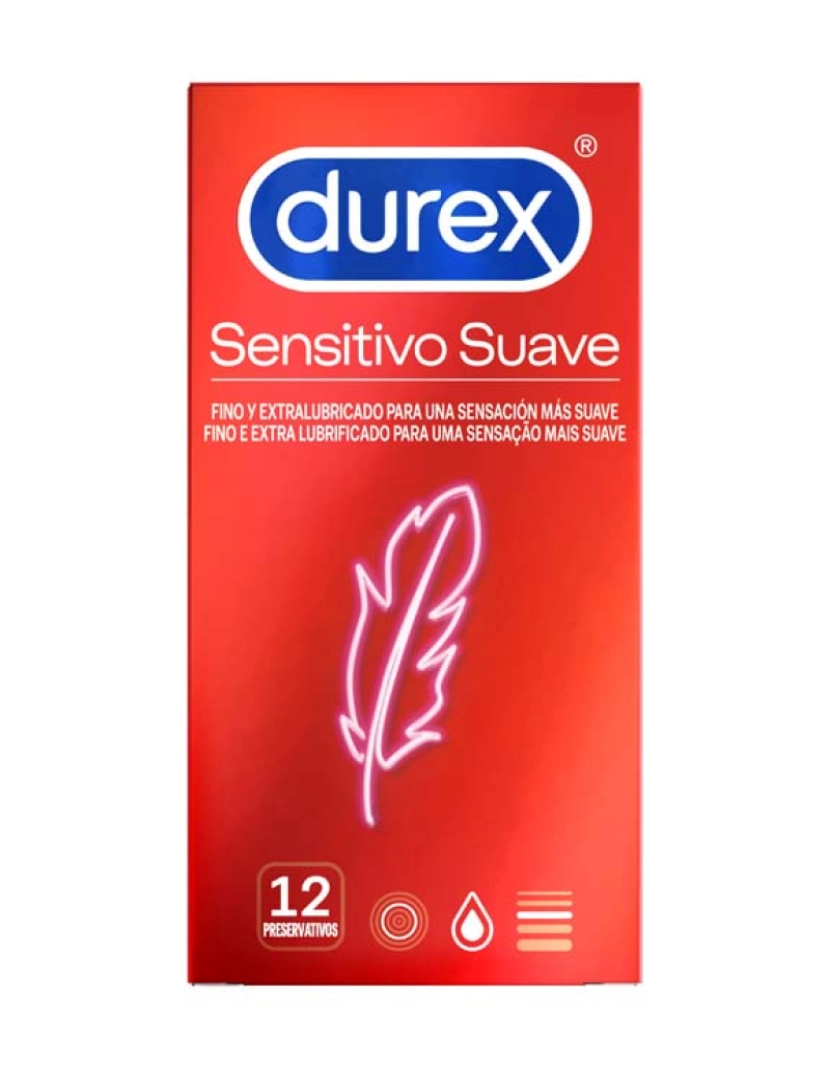Durex - Pres Sensitive Suave 12x12Mm
