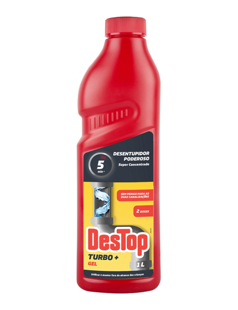 Destop - Desentupidor Canos Turbo Gel Destop 1L