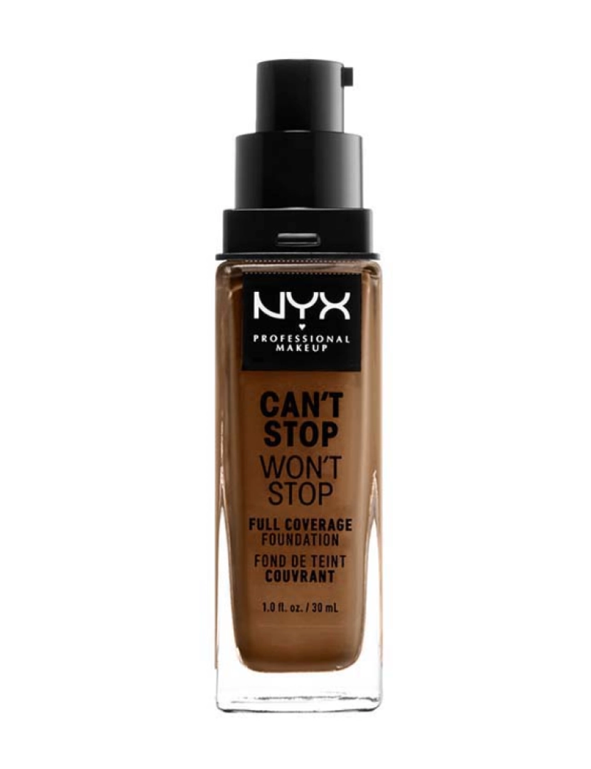 Nyx Professional Make Up - Base Cobertura Total Can'T Stop Won'T Stop #Sienna 30Ml