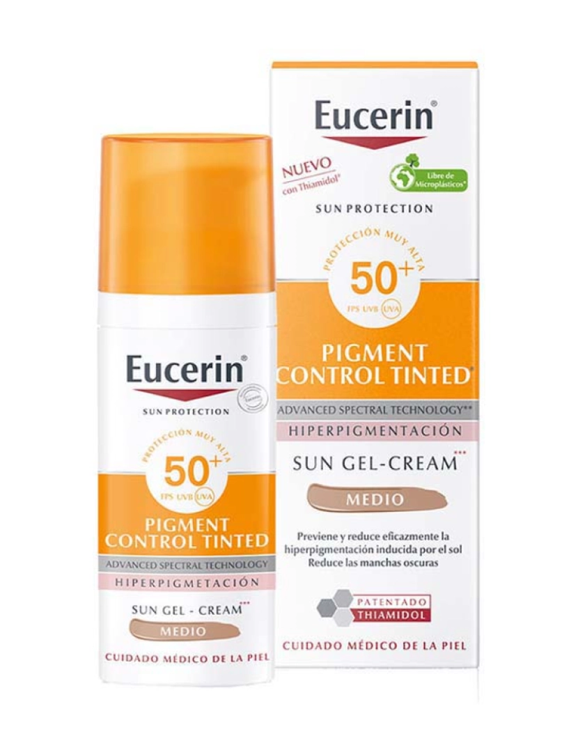 Eucerin - Protetor Solar Protetor Solar Pigment Control Spf50+ Tinted #Medium 50 Ml