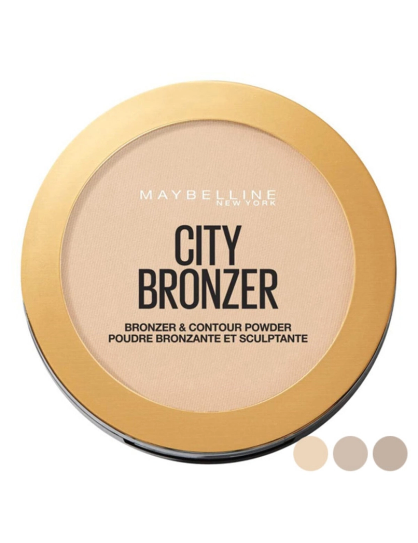 Maybelline - Pó Bronzeador & Contorno City Bronzer #100-Light Cool 8Gr