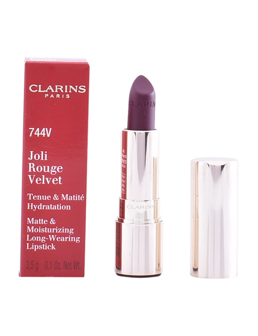 Clarins - Batom Joli Rouge Velvet #744V-Plum 3,5Gr