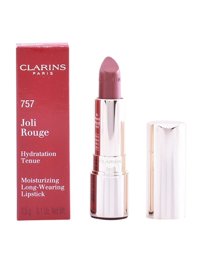 Clarins - Batom Joli Rouge Hidratação Tenue #757-Nude Brick 3,5Gr