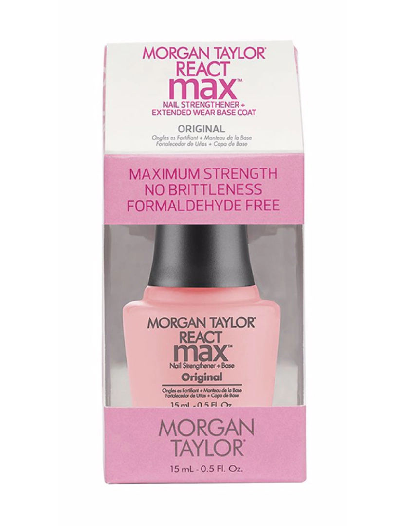 MORGAN TAYLOR - React Max Original Nail Strengthener + Base 15 Ml