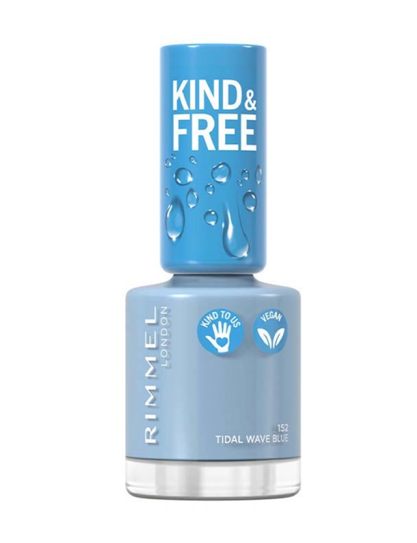 Rimmel London - Kind & Free Nail Polish #152-Tidal Wave Blue 8 Ml
