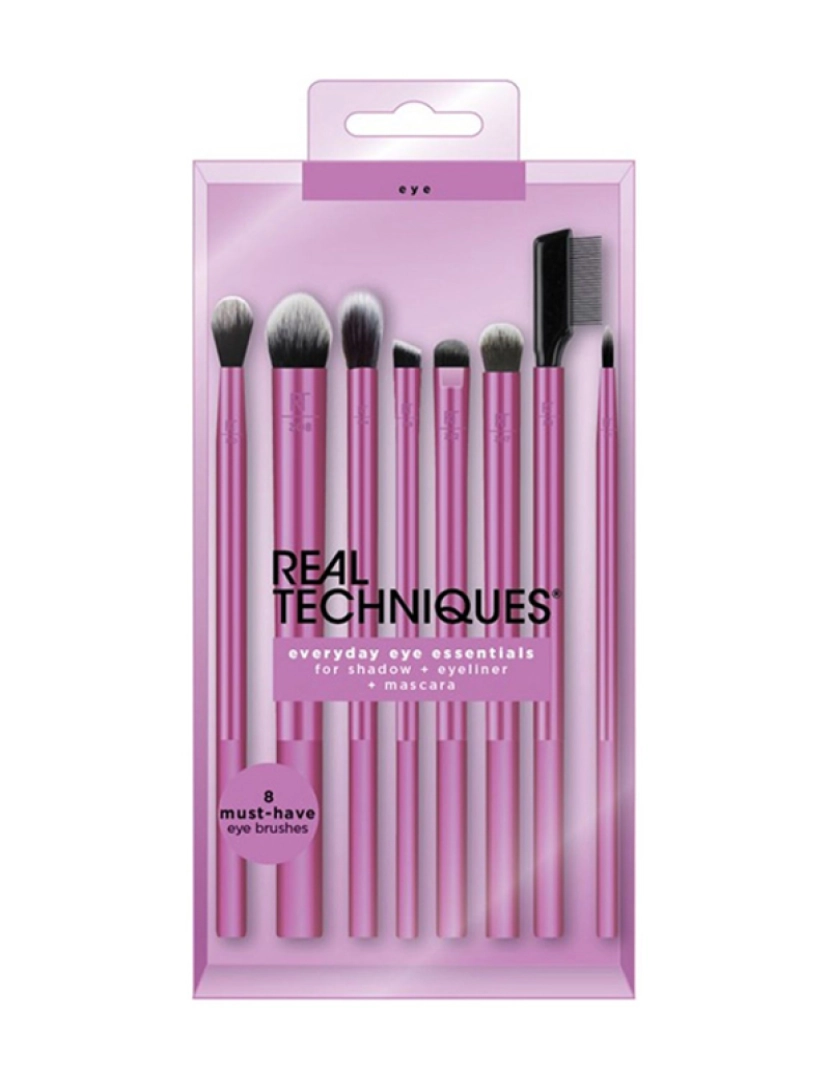 Real Techniques - Real Techniques Coffret Everyday Eye Essentials 8Pçs