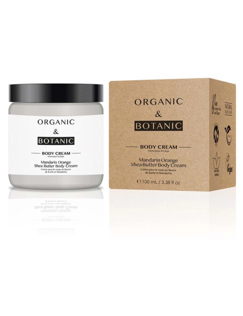 Organic & Botanic - Creme Corporal Mandarina e Manteiga de Karité 100Ml