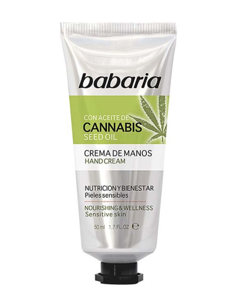 Babaria - Creme de Mãos Cannabis Nutrição E Bem-estar 50Ml