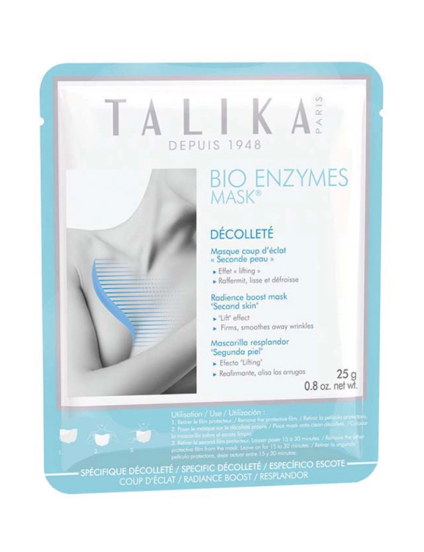 TALIKA - Máscara Linha de Pescoço Bio Enzymes 25Gr