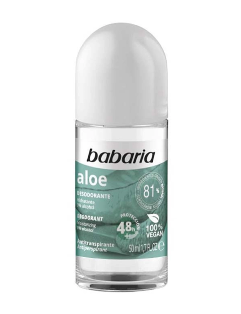 Babaria - Desodorizante Roll-On Aloe Vera Original 50 Ml