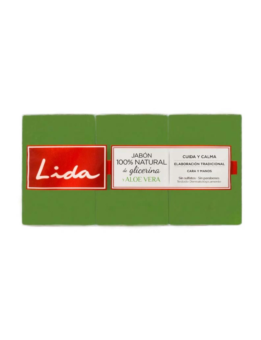 Lida - Coffret Sabão 100% Natural Glicerina e Aloe Vera