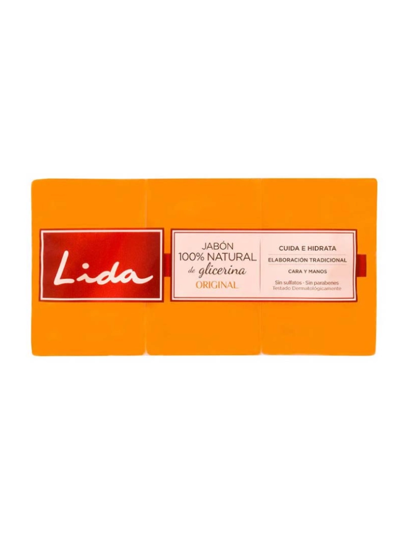 Lida - Coffret Sabão 100% Natural Glicerina Original 3pçs