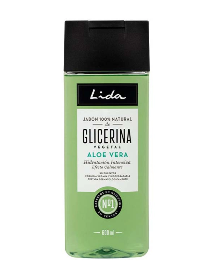 Lida - Sabonete 100% Natural Glicerina E Aloe Vera 600 Ml