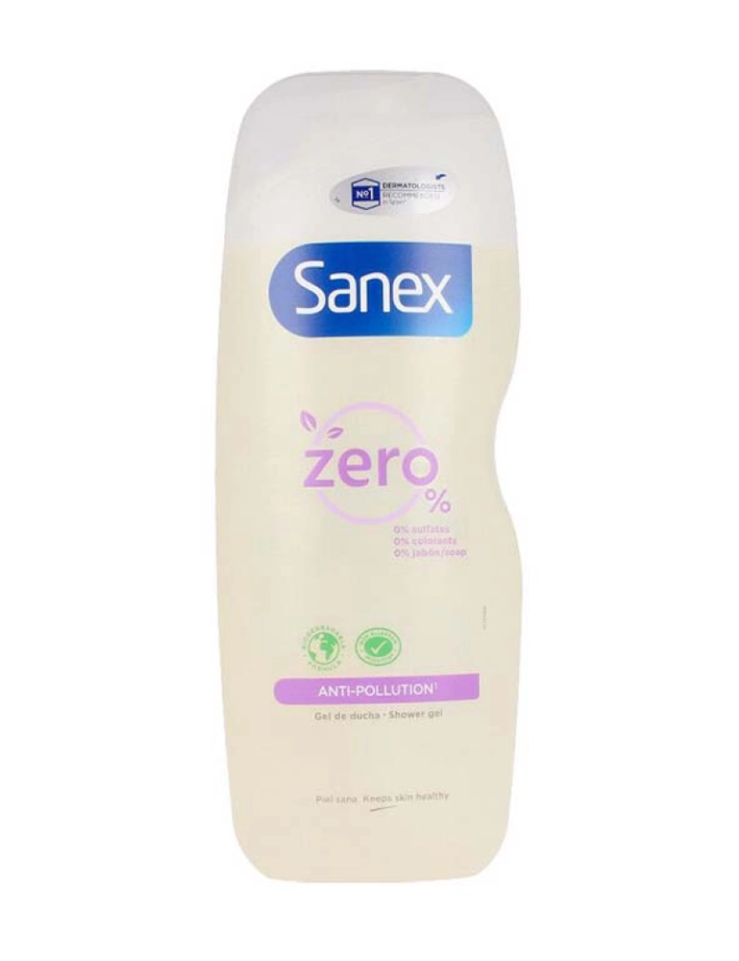 Sanex - Gel de Banho Pele Normal Zero% Antipoluição 600Ml