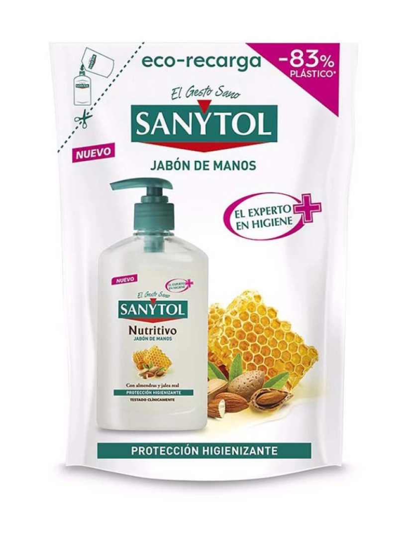 Sanytol - Recarga de Sabão Antibacteriano Nutritivo 200 Ml