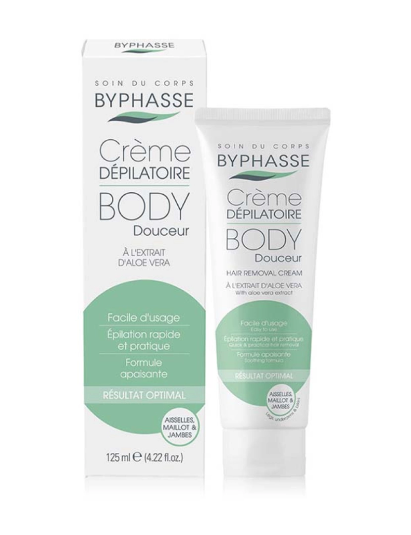 Byphasse - Creme Depilatório Extrato De Aloe Vera 125 Ml