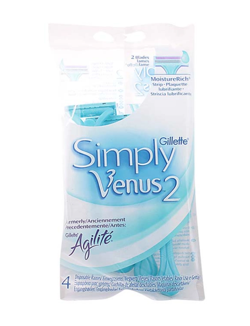 Gillette - Lâminas Descartáveis Venus 2 Simply 4Uds