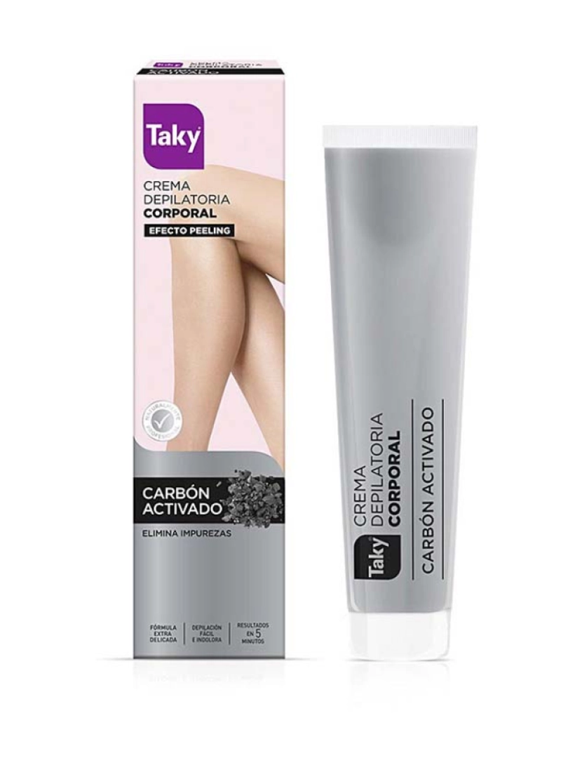 Taky - Creme Depilatório Corporal Carvão Ativado 200Ml