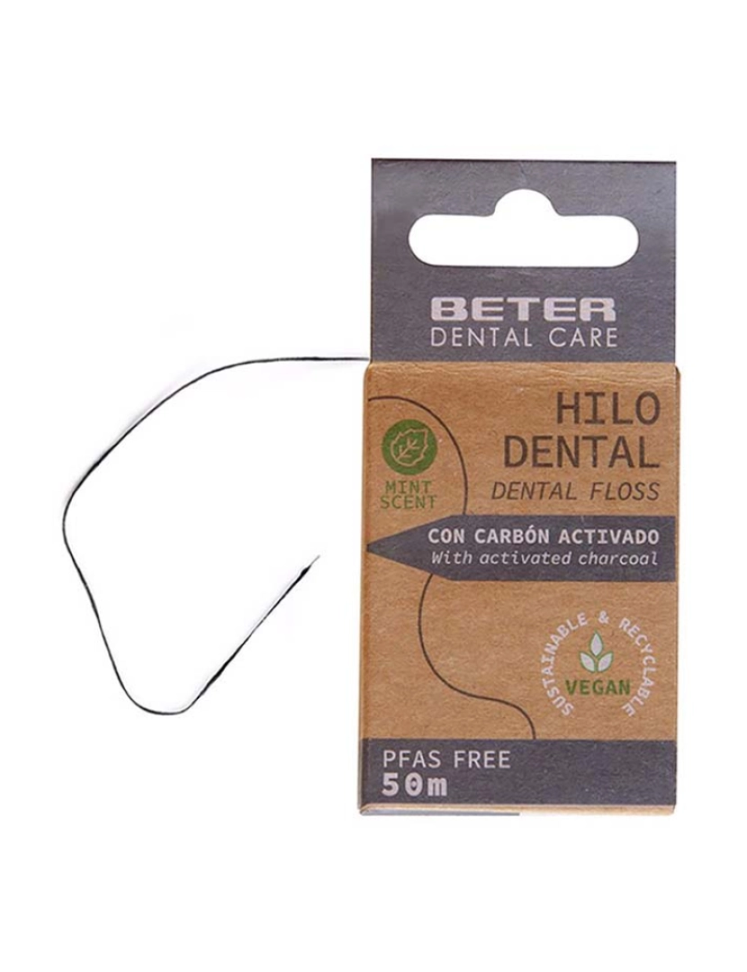 Beter - Fio dental de carbono ativado 50 M 1 U