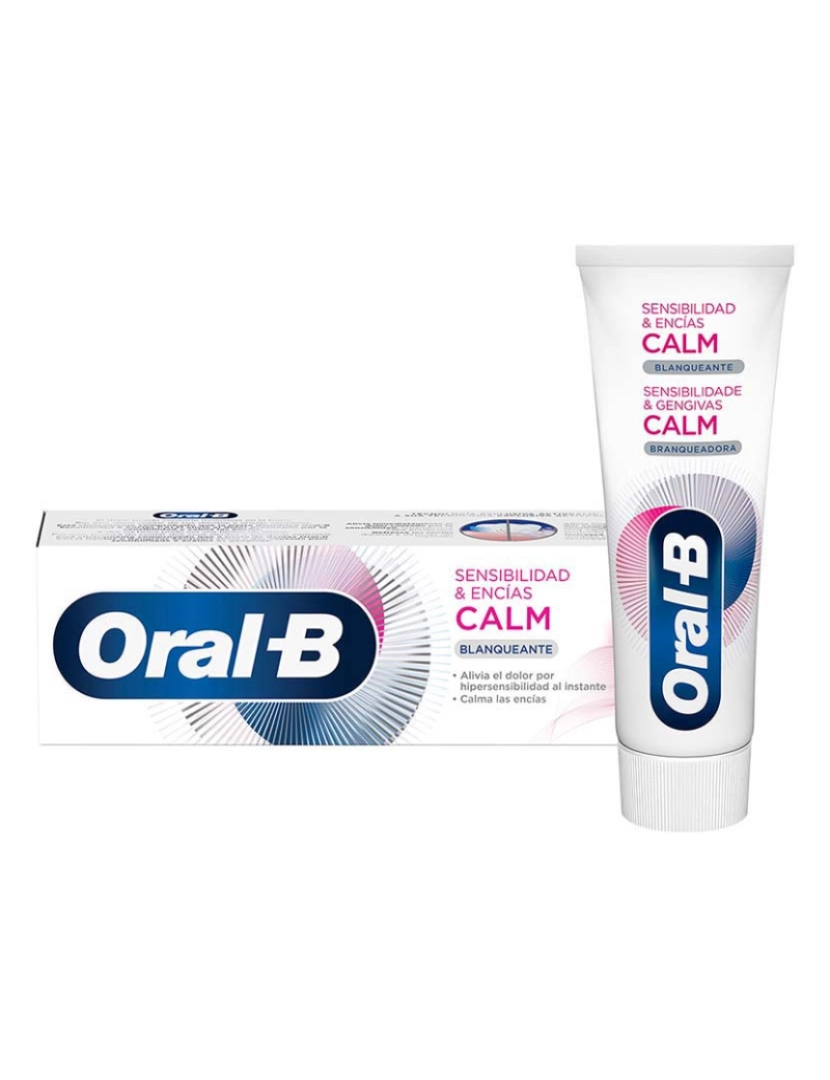Oral-B - Pasta Dentífrica Branqueador Calmante Sensibilidade & Gengivas 75Ml