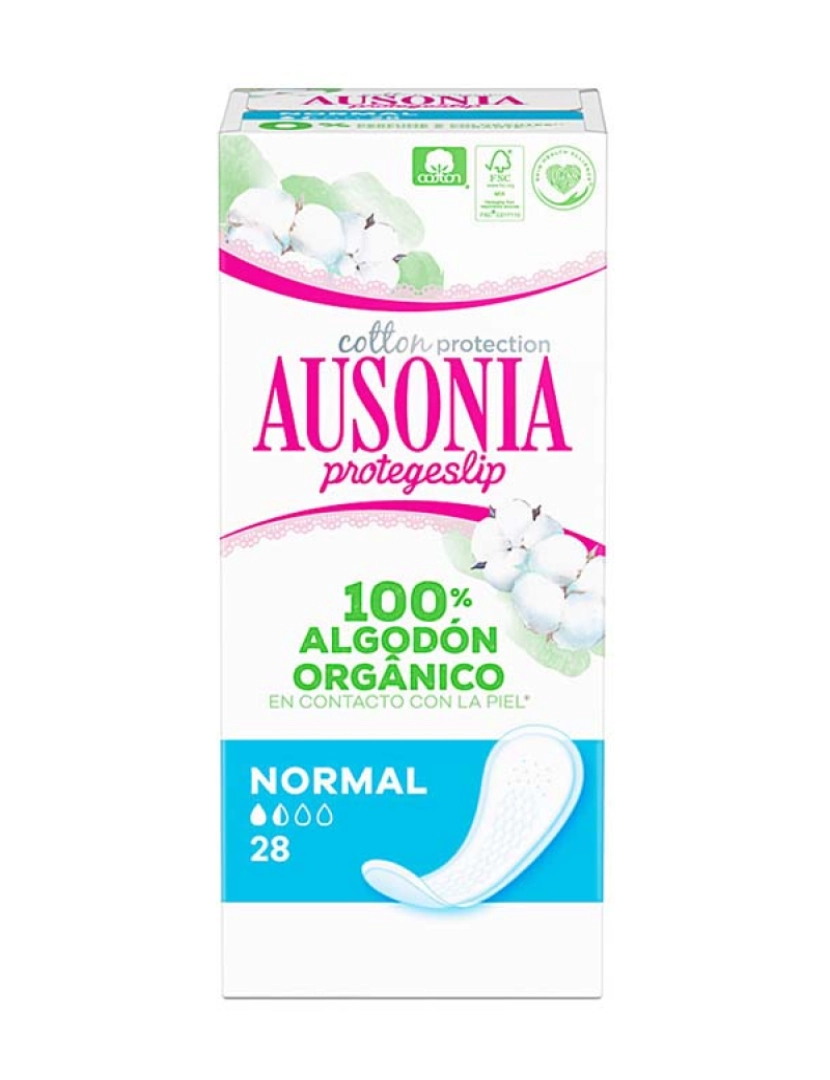Ausonia - Pensos Protegeslip Normal Organic 28Uds