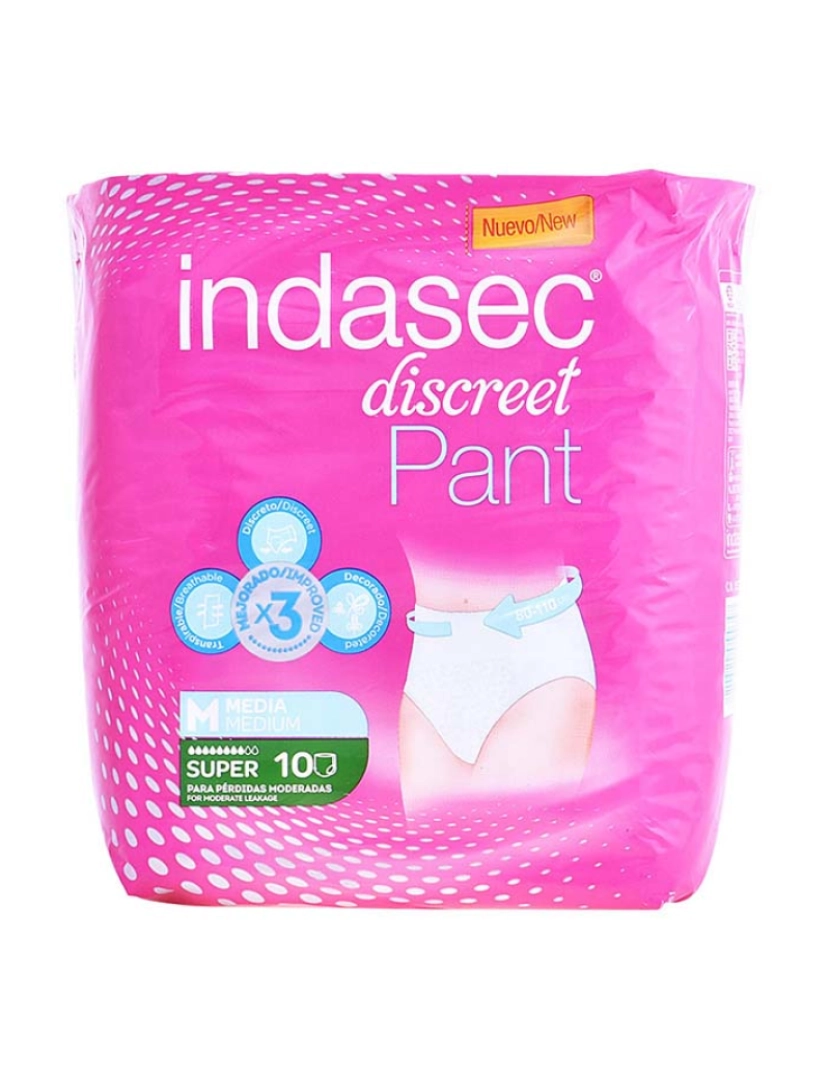 Indasec - Cueca Tam.Médio Pant Super 10Uds