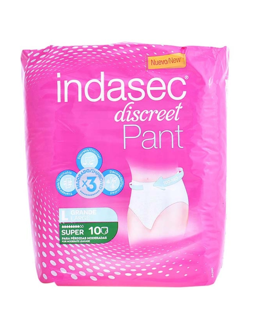 Indasec - Cueca Tam.Grande Pant Super 10Uds