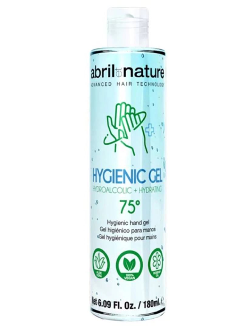 Abril Et Nature - Gel Hydroalcolic + Hidratante Hygienic 75º 180 Ml