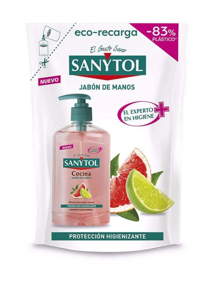 Sanytol - Sanytol Recarga Sabonete Antibacteriano Cocina 200 Ml