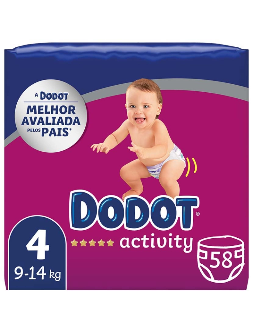 Dodot - Dodot Activity T4 Fraldas 9-14 Kg 58 U