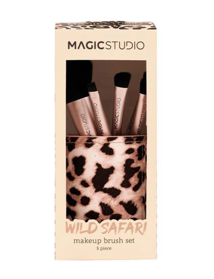 Magic Studio - Coffret Wild Safari Make Up Brush 5 Pz