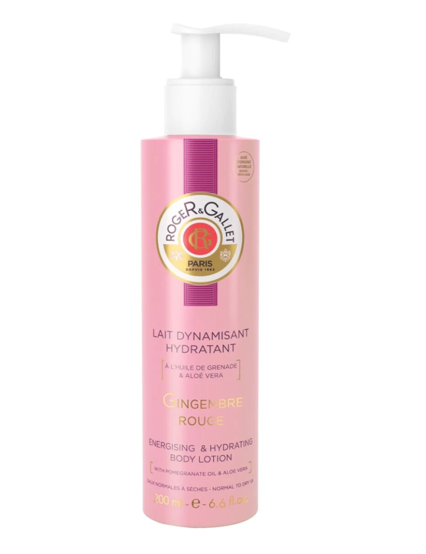 Roger & Gallet - Leite Corporal Soberbo Dinamizante Gingembre Rouge 200Ml