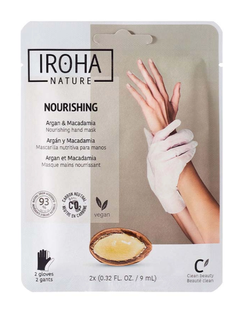 Iroha - Máscara Nutritiva para as Mãos Argan & Macadamia 1 U