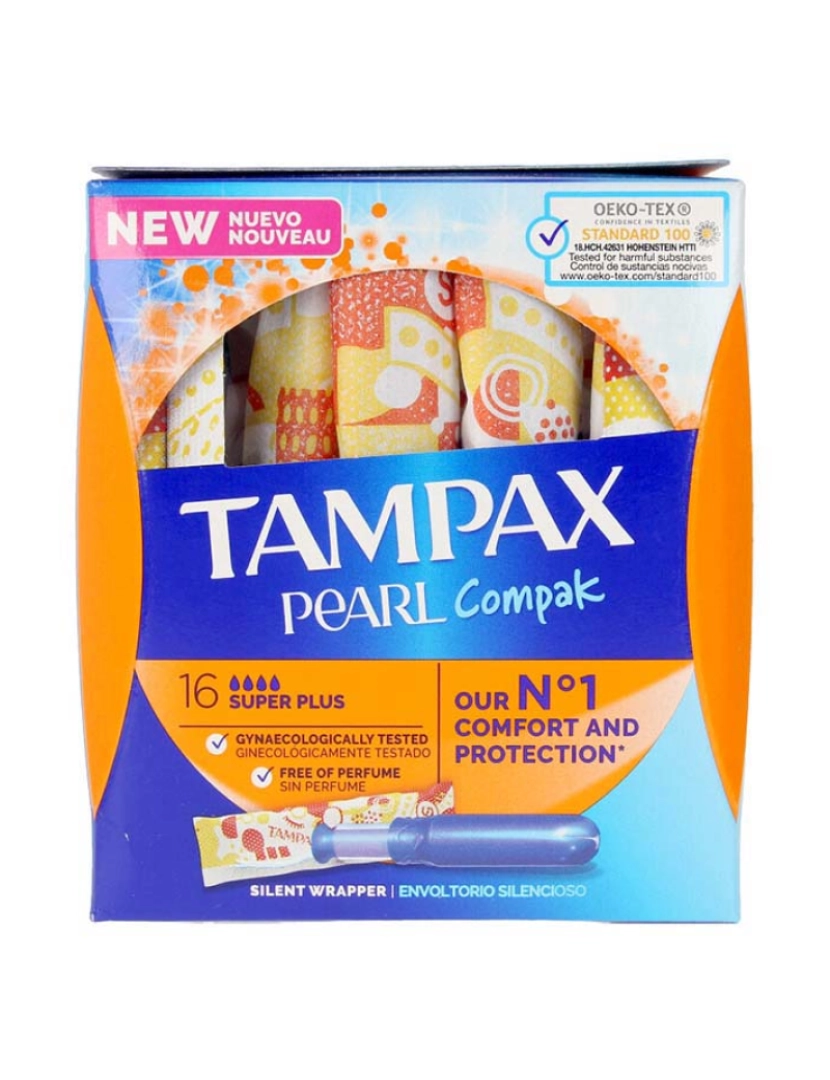 Tampax - Tampões Super Plus Pearl Compak 16Uds