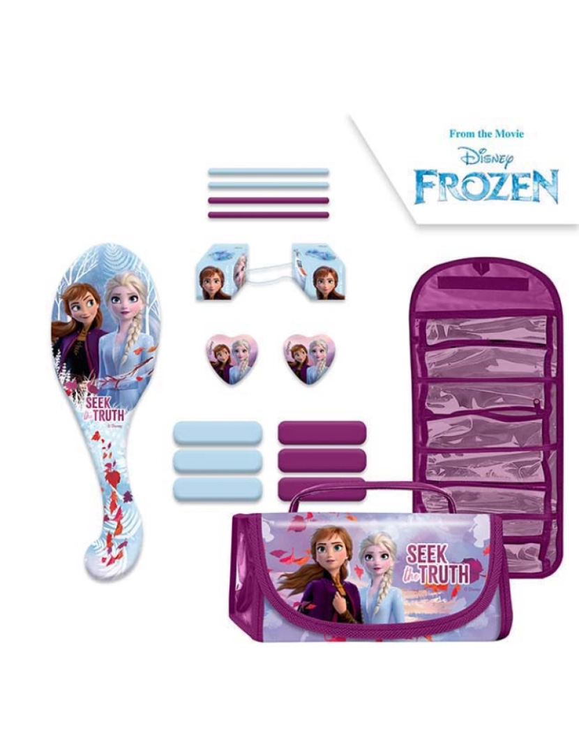 Frozen - Necessaire Dobrável Com Compartimentos Frozen 2