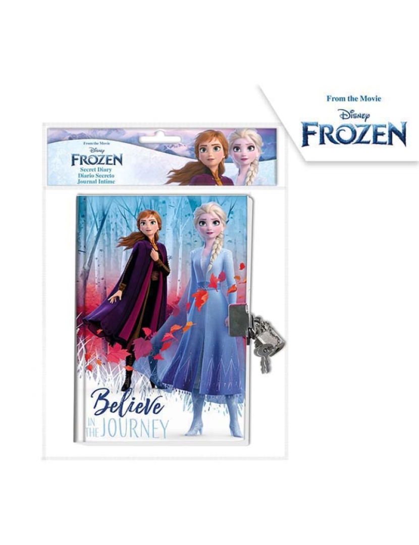 Frozen - Diário Com Cadeado Frozen 2
